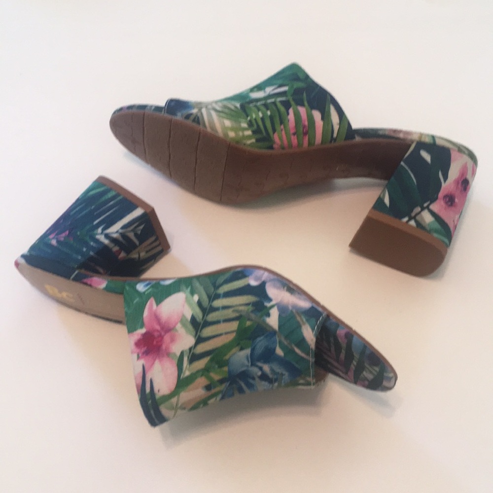 BC Born in California tropical block heel sandal - Picture 2 of 8